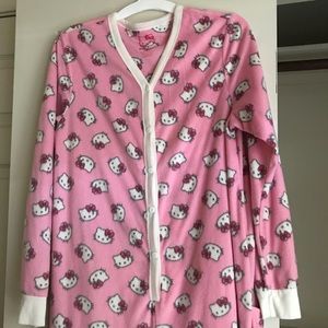 Pink Hello Kitty Onesie Large